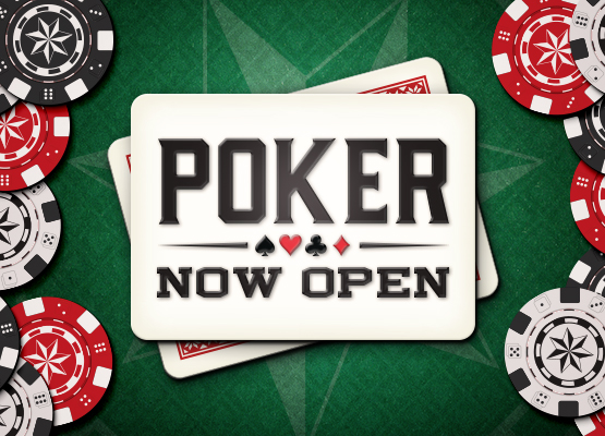 Poker Room Now Open