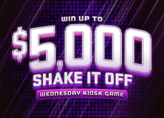 Win Up To $5,000 Shake It Off Wednesday Kiosk Game